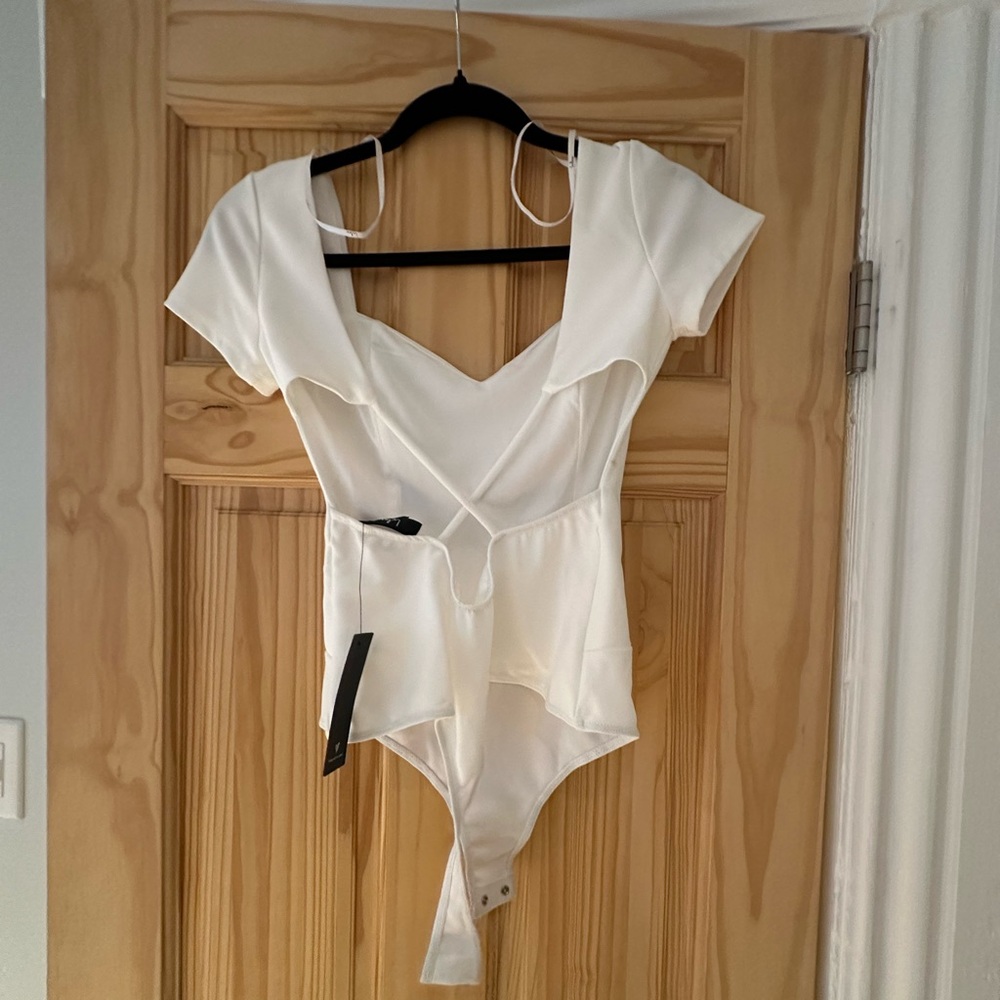 Lulus top. White body suit.